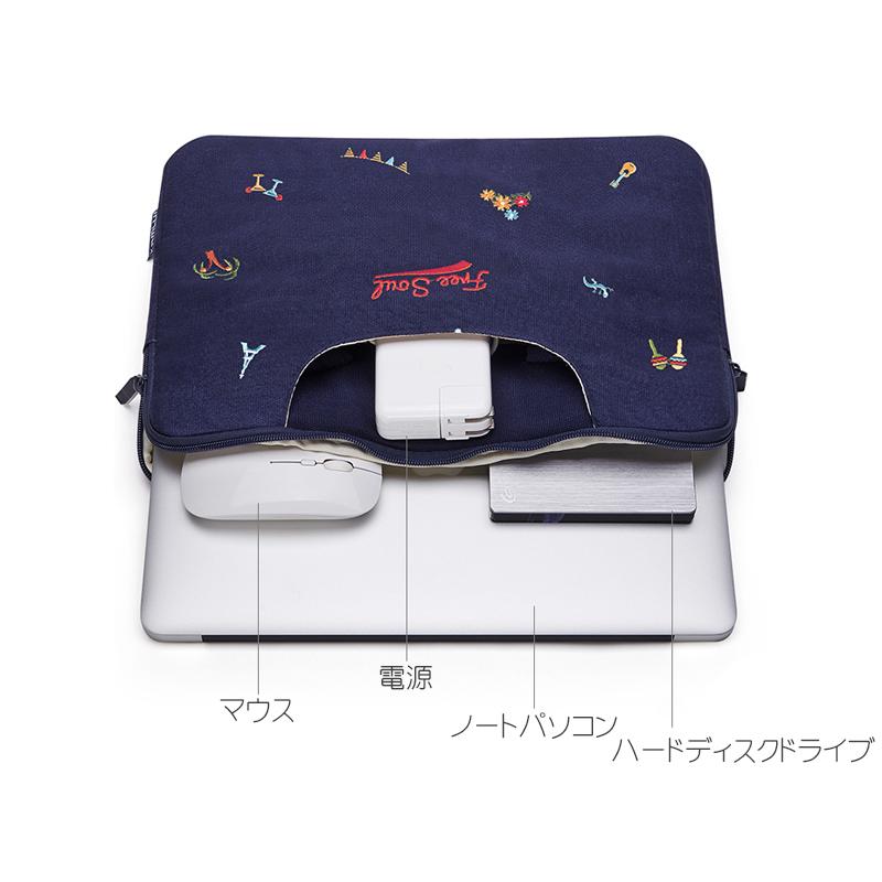 かわいい 刺繍 パソコンケース 手提げ 13 3inch 15 6inch レディース おしゃれ ケース バッグ Pcケース ノートパソコン ノート パソコンケース 取っ手 取っ手付 0402 157d Smile Picotto 通販 Yahoo ショッピング