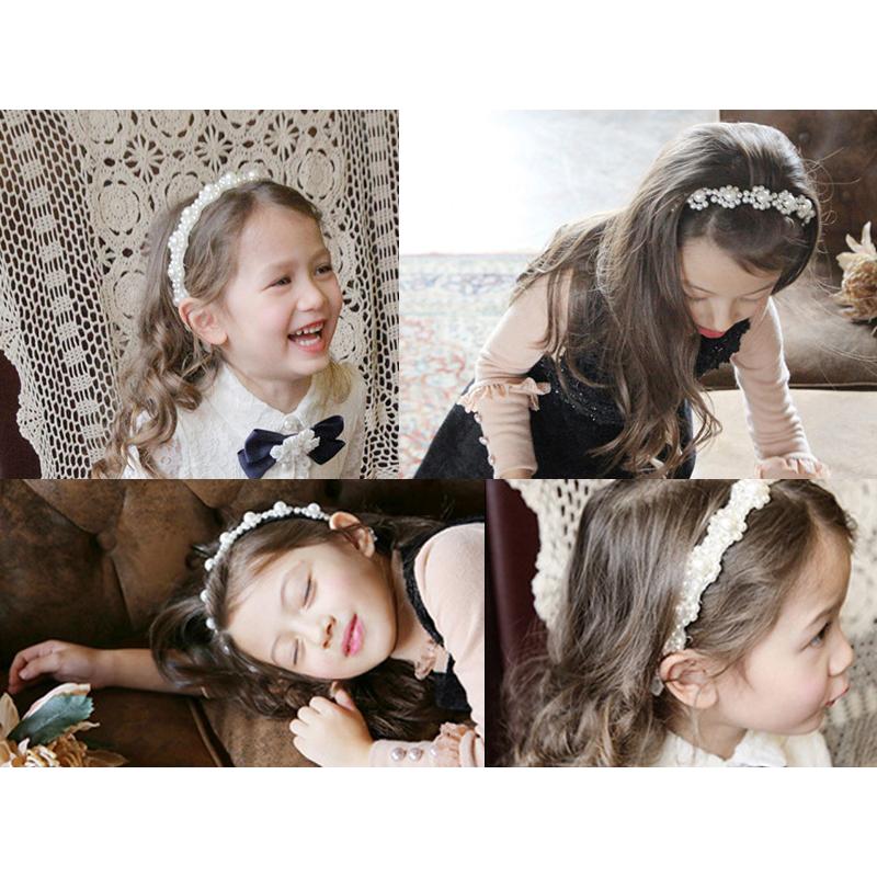 送料無料 キッズ パール カチューシャ / ヘアアクセサリー ティアラ 女の子 ガール シック 入学式 卒園式 髪飾り おしゃれ キュート かわいい ヘッドドレス フェ |  | 04