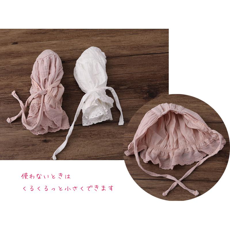 送料無料 ベビー 帽子 レース / ボンネット ウールガーゼ 春夏 送料無料 ベビー 帽子 レース / ボンネット ウールガーゼ 春夏