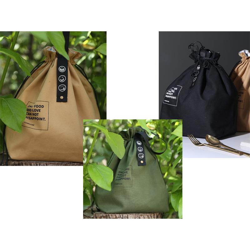 送料無料 ランチバッグ 巾着 型 / 弁当袋 お弁当バッグ 保温 保冷