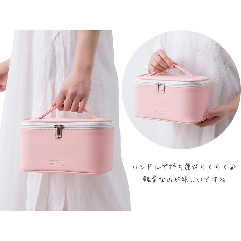 コスメポーチ 防水 バニティ / メイクポーチ 大容量 バスルームポーチ
