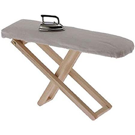 Dollhouse Miniature Ironing Board with Iron