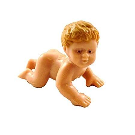 メロディジェーンドールハウス赤ちゃんのクローリングミニチュア人々の保育園アクセサリー1:12人形