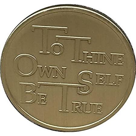 To Thine Own Self Be True With The Serenity Prayer – ブロンズMedallion