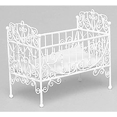 Dollhouse BABY CRIB, WHITE WIRE