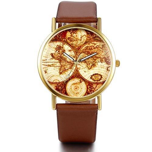 正規店仕入れの Jewelrywe バレンタインデー 愛の証に アンティーク カジュアル メンズ レディーズ 腕時計 マップパターン Puレザ Ab013bedhkg0 Delivery Smile Products 通販 Yahoo ショッピング 保存版 Measurementsystems Org