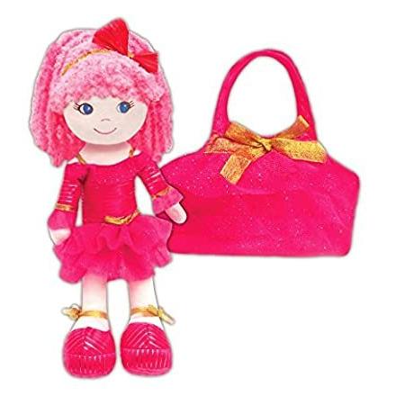 GirlznDollz Leila Sparkle ダンサー人形 ハンドバッグ付き ホットピンク/ゴールド