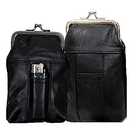 卸売 Case Cigarette Leather Soft Set 2pc 100s+120s Cigarette Leather by BLACK - 背負子
