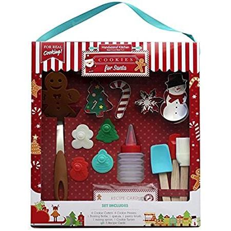 Handstand Kitchen 18-piece Cookies for Santa Baking Set for Kids by Handsta
