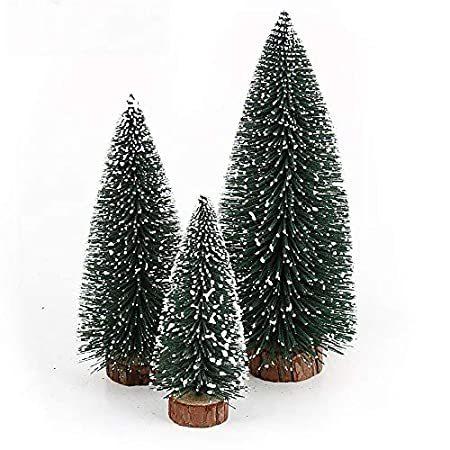 激安通販 NUOLUX クリスマスツリー、デスクトップミニチュア松の木 6個 その他インテリア雑貨、小物
