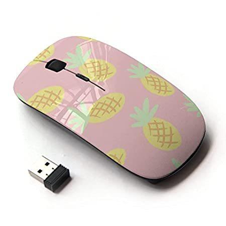 本物◆KOOLmouse ワイヤレスマウス 2.4Ghz無線光学式マウス Pineapple Drawing Cannabis Smoke 42