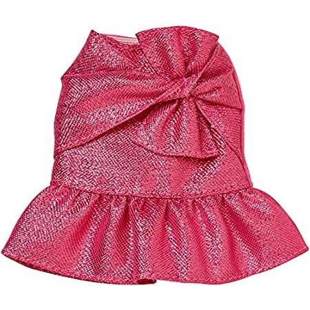 バービー ピンク メタリック リボン ペプラム スカート ファッション