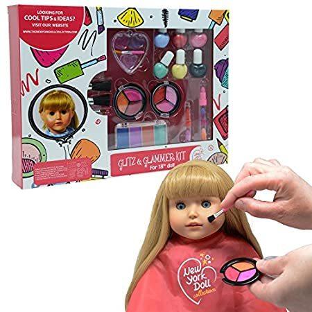 洗えるメイクアップセット 人形と子供用 – ごっこ遊び コスメセット – 人形は含まれません。