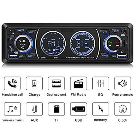 カーステレオ Bluetooth シングルdin カーステレオ カーラジオ カーオーディオプレーヤー 電話対応 高速充電 Usb Sdカードaux入力 Ab07pfnwwct0 Delivery Smile Products 通販 Yahoo ショッピング