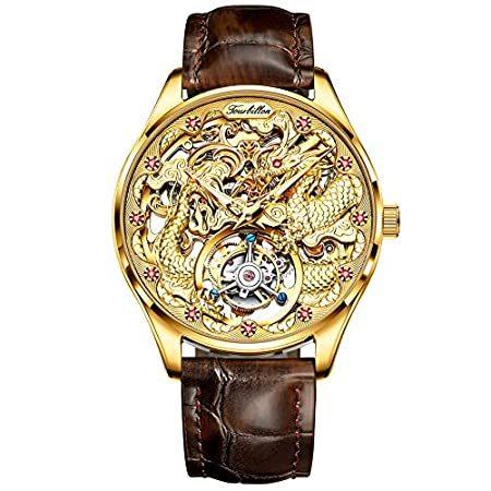 メンズ腕時計 豪華 手動巻き トゥールビヨン 機械式腕時計 メンズ 防水