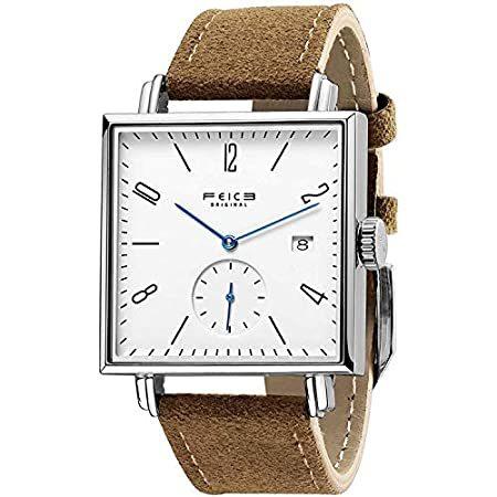 公式の Feice ユニセックス スクエアウォッチ メンズ バウハウス 自動巻き時計 機械式時計 アナログ腕時計 サファイア 送料込 Lespakigali Com