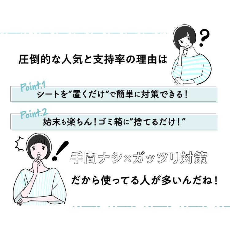 ダニコロリ 10枚 ダニ捕りシート ダニ取りシート ダニとりシート ダニ取り ダニ捕り ダニ捕獲シート ダニ取りマット ダニ捕りマット 防ダニシート｜smile-store-kl｜08