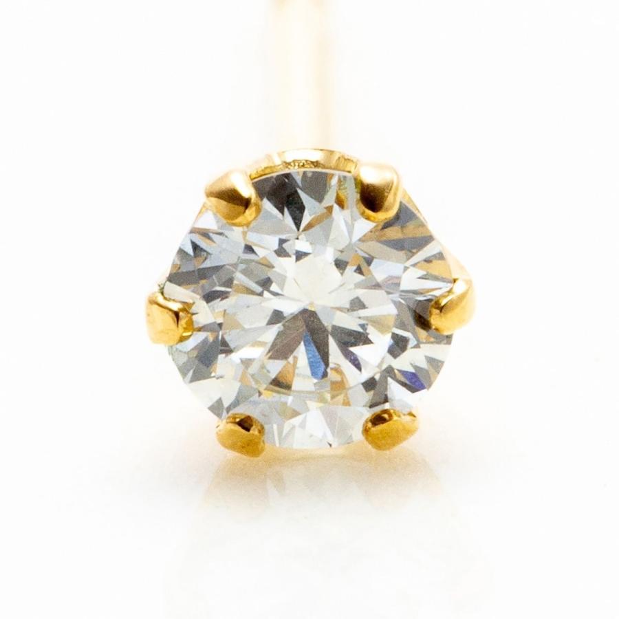 18金 一粒ダイヤモンド 天然ダイヤモンド ダイヤモンド ピアス diamond