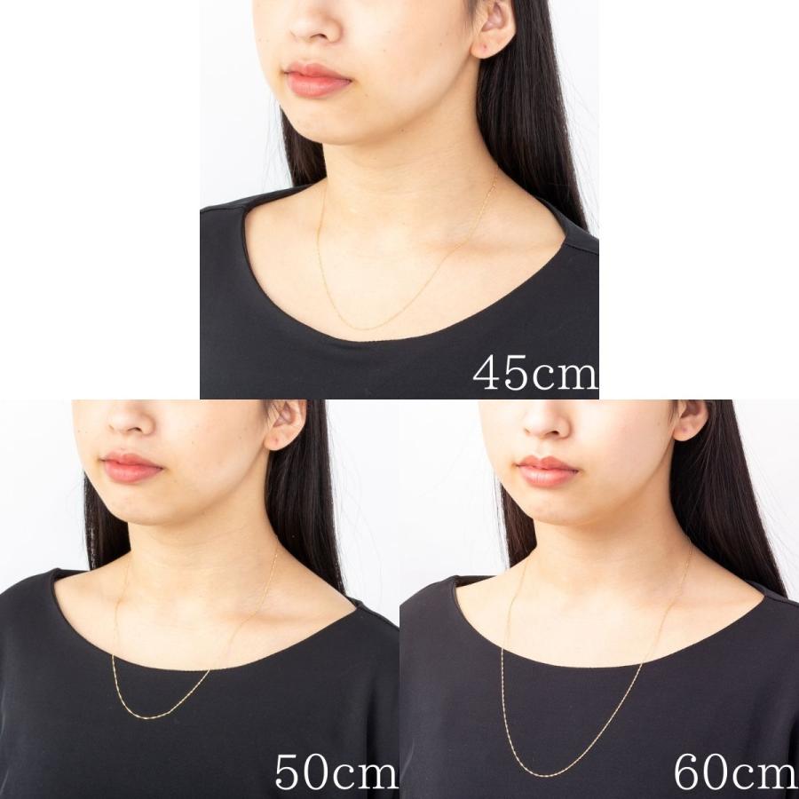 ネックレス チェーン 18金 スクリュー メンズ レディース 50cm ネックレス チェーン 18金 スクリュー メンズ レディース 50cm