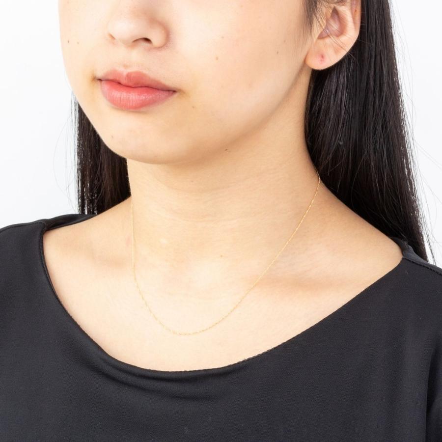 ネックレス チェーン 18金 スクリュー K18 18K K18刻印 メンズ