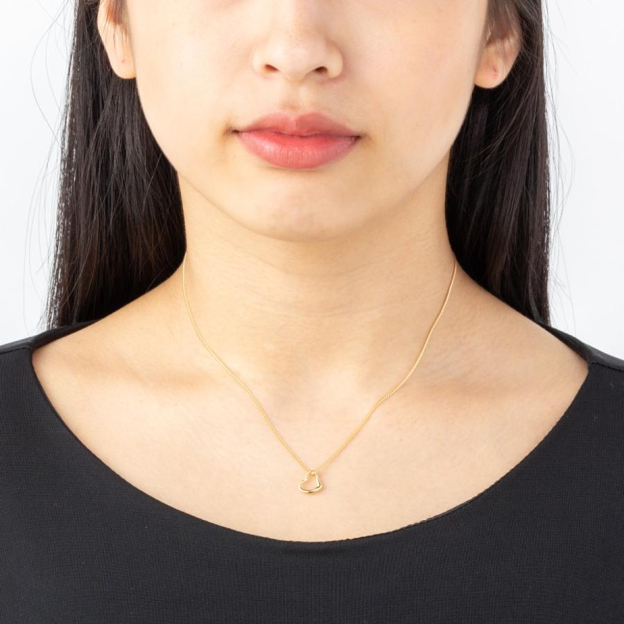 18金 ネックレス ペンダント オープンハート K18 18K レディース