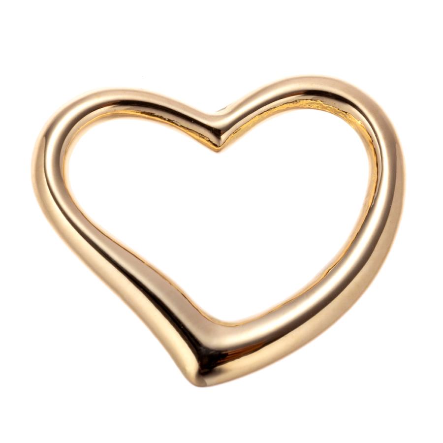 18金 ネックレス ペンダント オープンハート Mサイズ K18 18K