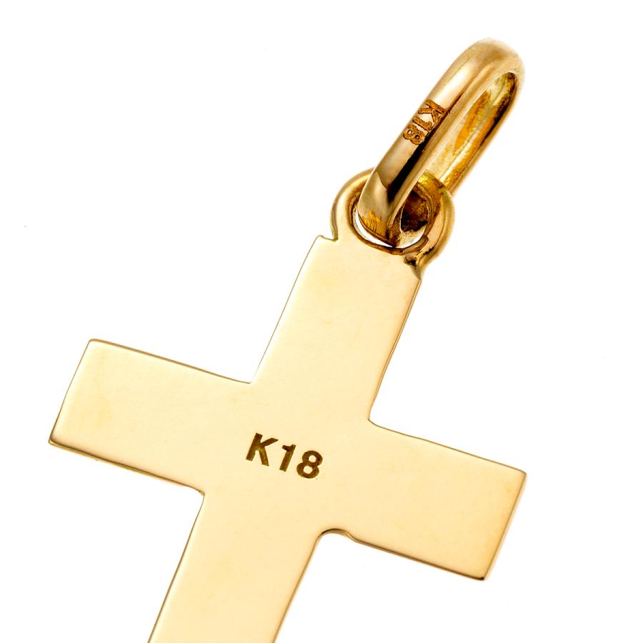 18金 ネックレス ペンダント クロス メンズ レディース 十字架 K18 18K