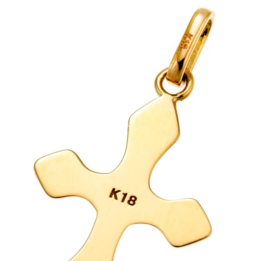 18金 ネックレス ペンダント メンズ レディース クロス 十字架 K18 18K アクセサリー デザイン 送料無料 プレゼント 誕生日_3