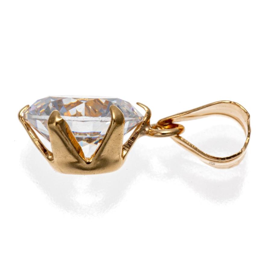 18金 ネックレス ペンダント キュービックジルコニア CZ K18 18K