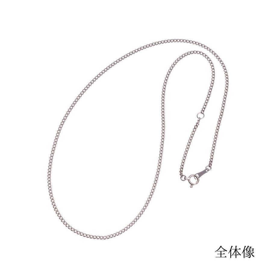 ネックレス チェーン 18金 喜平 メンズ レディース 40cm 1,65mm 1,6g K18WG 18KWG ホワイトゴールド 日本製 送料無料 プレゼント 誕生日の画像