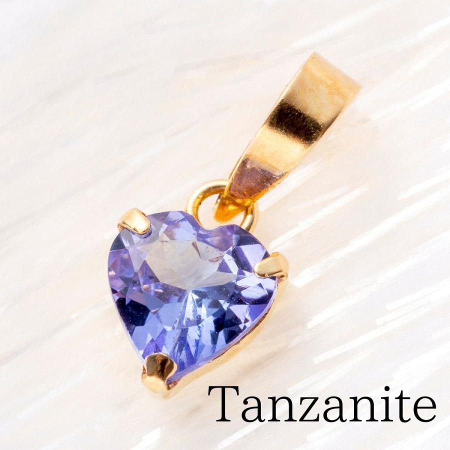 K18 天然石タンザナイトovalペンダントトップ 18金イエローゴールド5×7