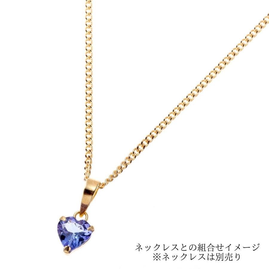 18金ネックレス ペンダント トップ レディース タンザナイト 天然石