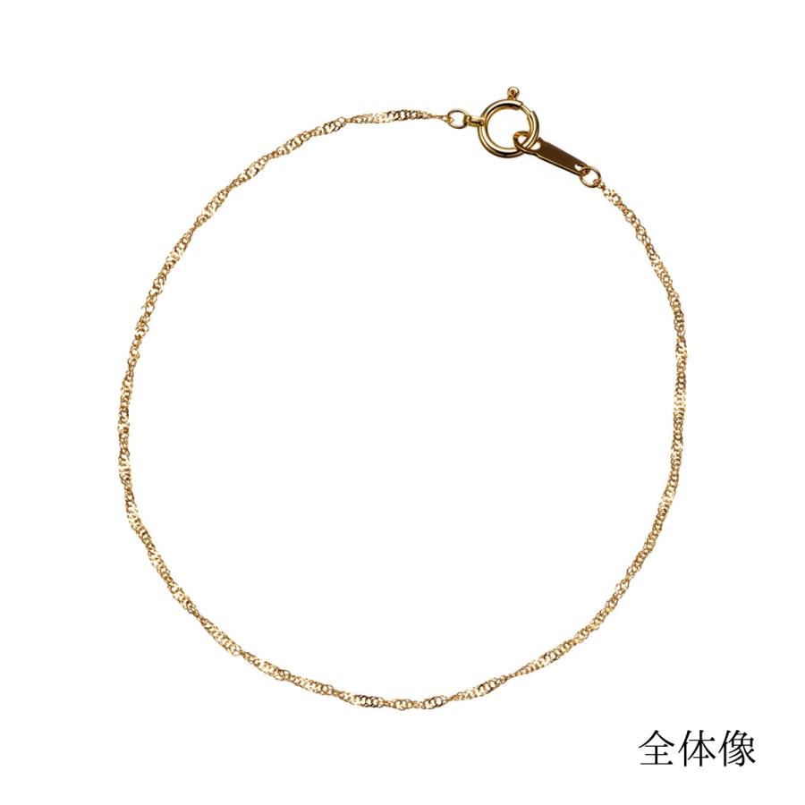18金 ブレスレット スクリュー 18cm K18 18K イエローゴールド 刻印有り 日本製 メンズ レディース 送料無料 プレゼント 誕生日の画像
