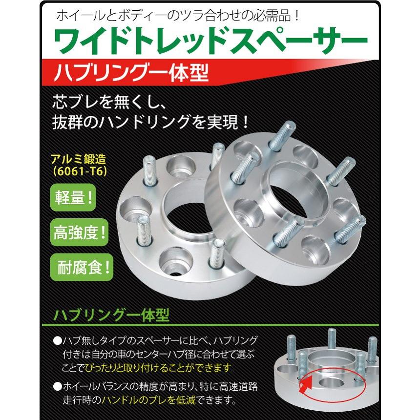 ワイトレセット　114.3 4H  P1.5 20mm 25mm 100変換　20mm ワイドトレッドスペーサー114.3-4H/H-P1.25/P1.5-20mm ナット付