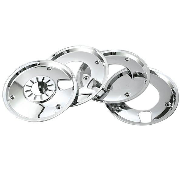 超希少！　メッキホイルキャップセット 日本最優バイク メッキ ホイールカバー 10インチ 前後4枚セット 【LG