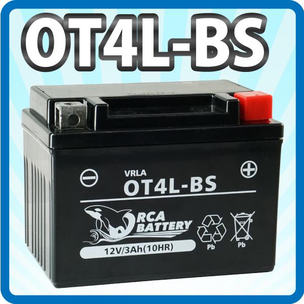 バイク バッテリー OT4L-BS 充電・液注入済み　( YT4L-BS FT4L-BS CTX4L-BS CT4L-BS ) ディオ AF27 ジョグ3KJ CT4L-BS レッツ｜smile-way