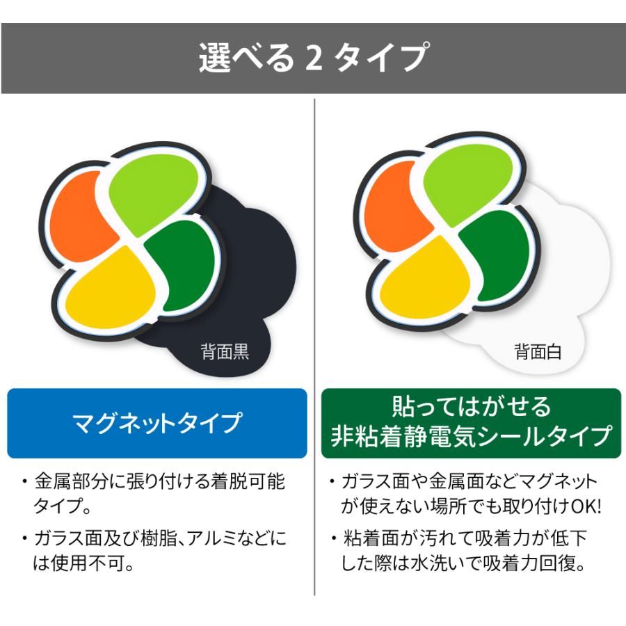 高齢者マーク 2枚セット マグネットタイプ シルバーマーク 金属部分に