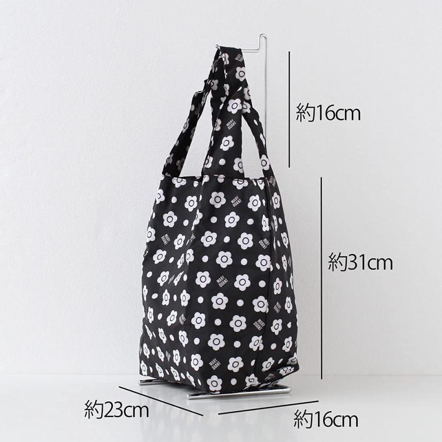 古典 Mary Quant マリークヮント エコバッグ マイバッグ ビッグサイズ ブラック 花柄 デイジー 婦人 マリークワント マリクワ 191 Cisama Sc Gov Br
