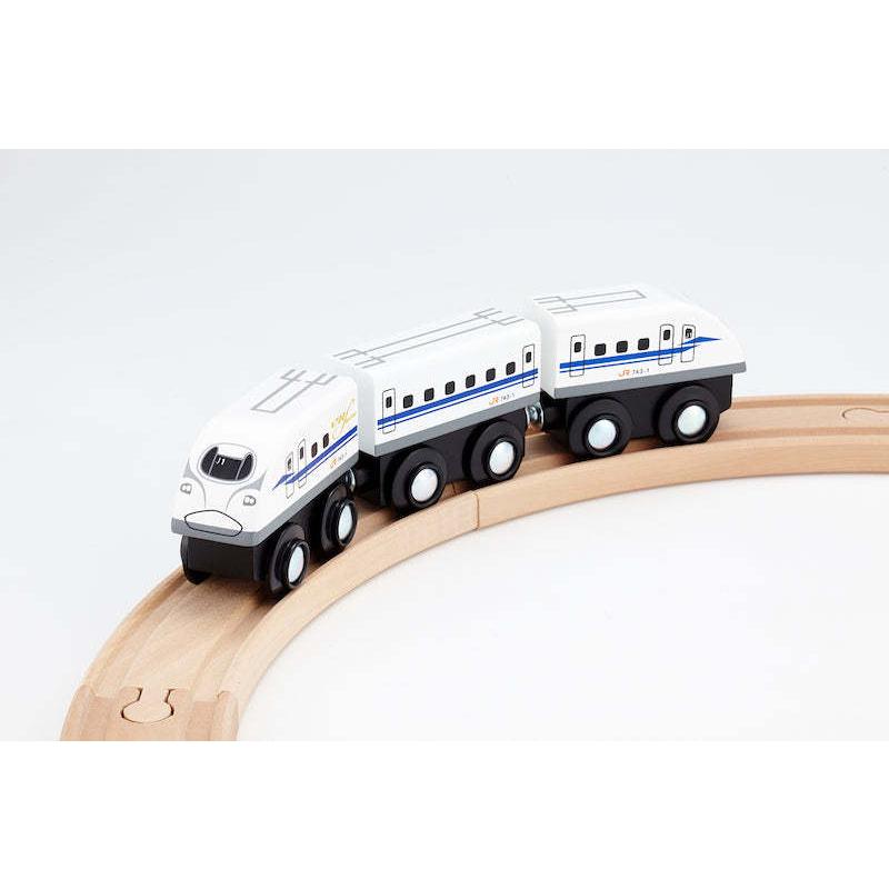 新幹線 電車 おもちゃ 木のおもちゃ 鉄道 moku TRAIN E5 はやぶさ E6