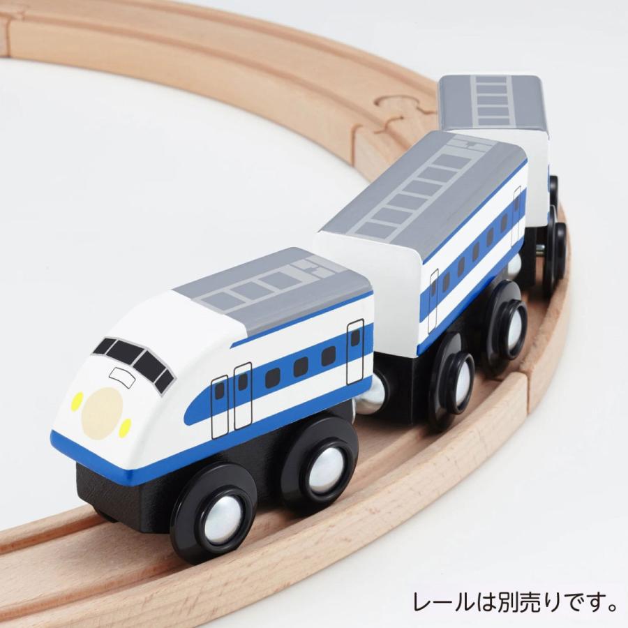 新幹線 電車 おもちゃ 木のおもちゃ 鉄道 moku TRAIN E5 はやぶさ E6