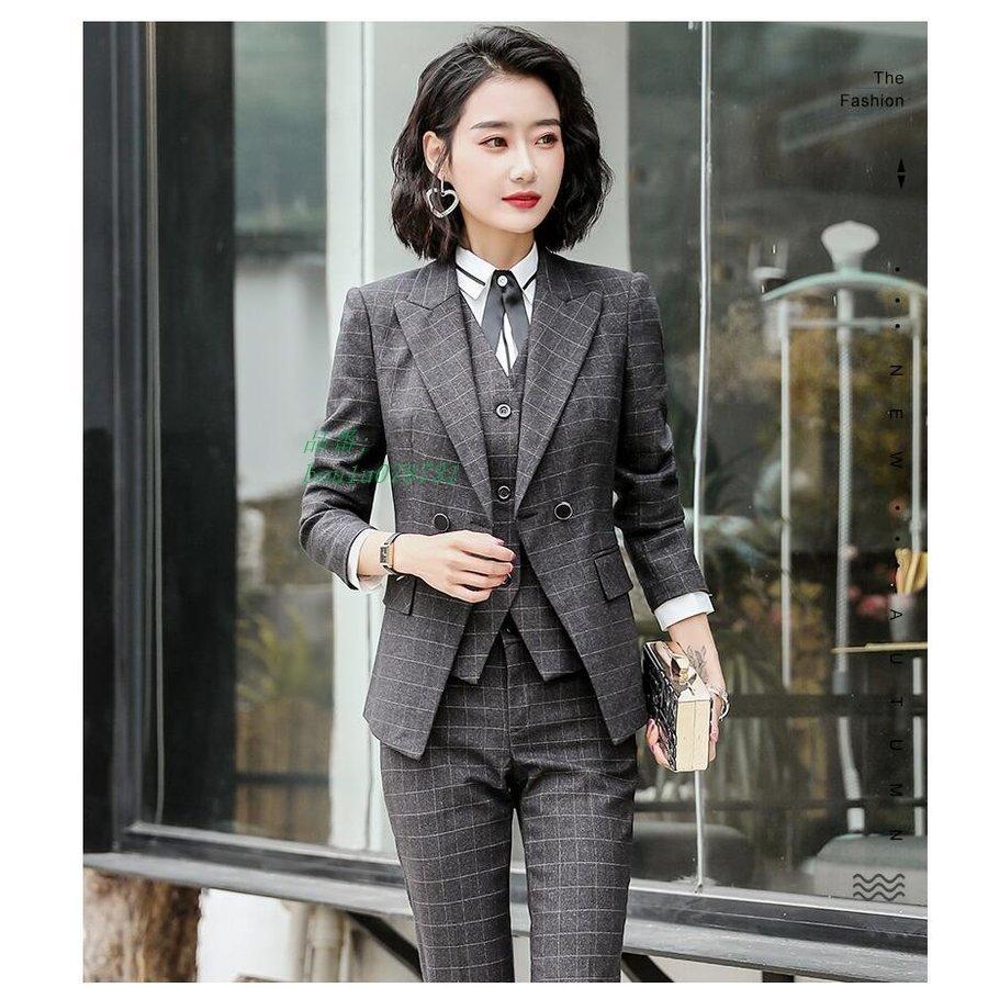 値引き上限 スーツレディース 4点セット パンツスーツ チェック柄 代30代40代50代 ベスト付き オフィス 通勤 セットアップフォーマル ビジネス 大人 大きいサイズ 上品 激安 直営 店 Www Superavila Com