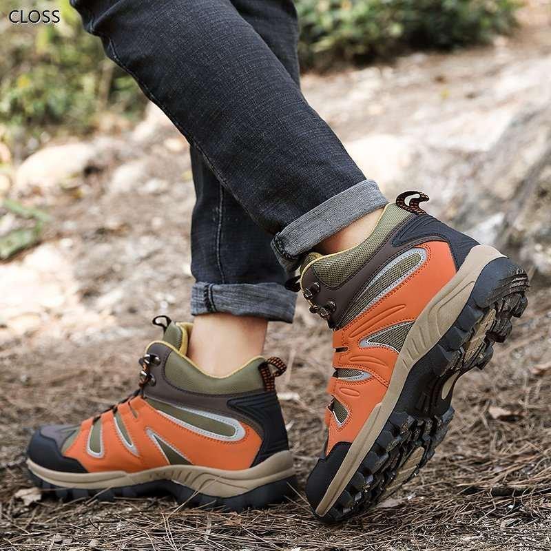 トレッキングシューズ メンズ 防水 ミドルカット アウトドアシューズ レディース 防滑 通気 登山靴 軽登山用シューズ 遠足 ハイキング ウォーキング 福袋