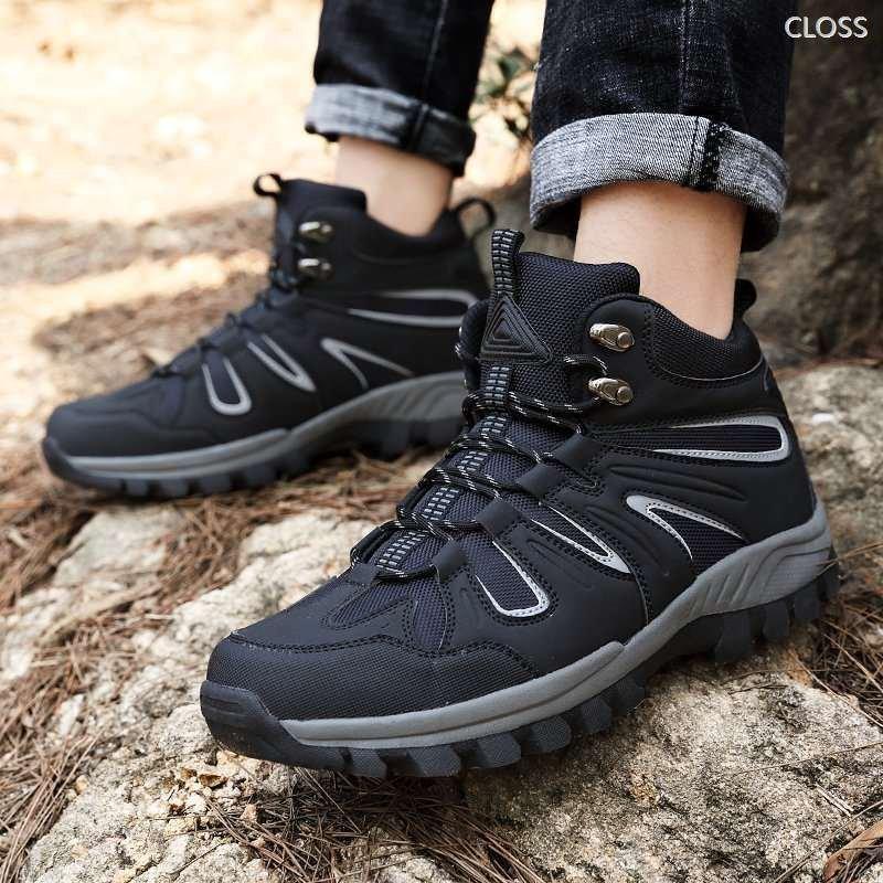 トレッキングシューズ メンズ 防水 ミドルカット アウトドアシューズ レディース 防滑 通気 登山靴 軽登山用シューズ 遠足 ハイキング ウォーキング 福袋