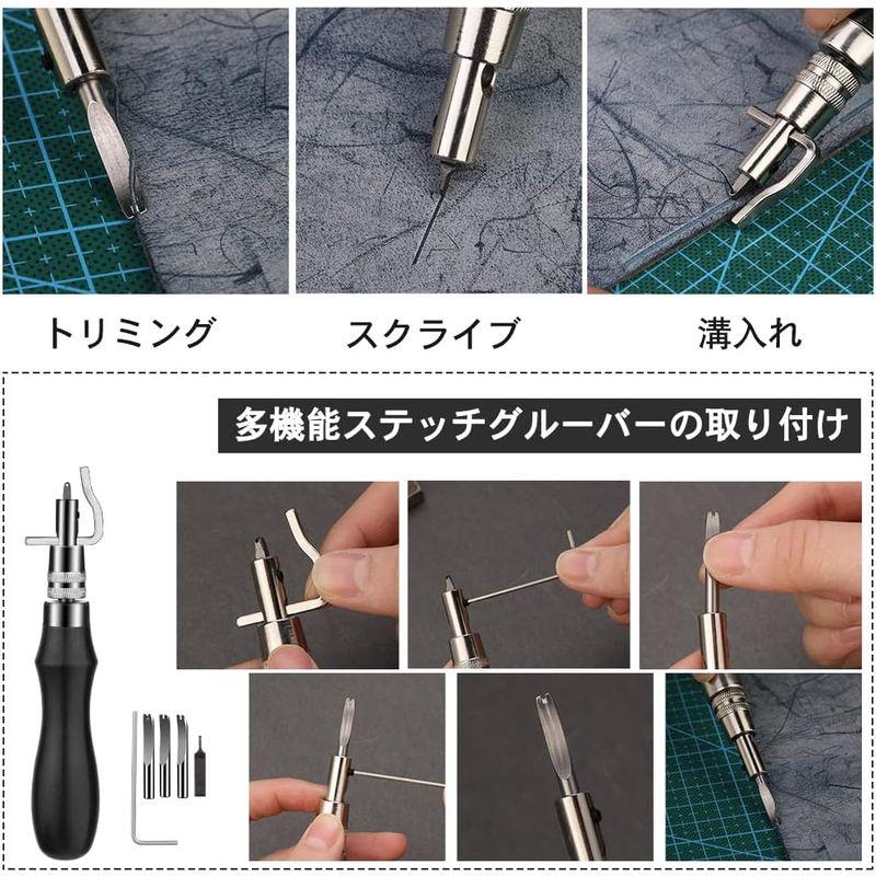 Dennty レザークラフト 工具 道具セット 初心者 キット レザー Dennty レザークラフト 工具 道具セット 初心者 キット レザー