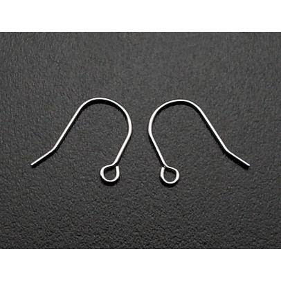 K14 WG フックピアス-S 14金 ホワイトゴールド 1ペア