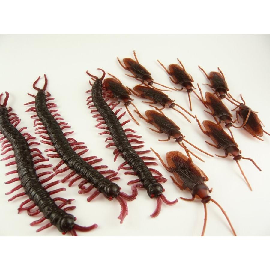 324円 返品交換不可 いたずらグッズ ジョークグッズ むかで5匹 ごきぶり30匹 ゴキブリ ムカデ おもちゃ ドッキリ