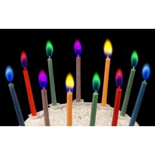 誕生日 クリスマス ケーキ用ろうそく カラーフレームバースデーキャンドル 5色セット 2セット 合計10本 カラフルカラーの炎 Sdj15 スマイル静岡 通販 Yahoo ショッピング