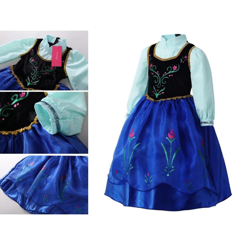 子ども服 女の子 ドレス ワンピース 子供 キッズ プリンセス 仮装 アナ