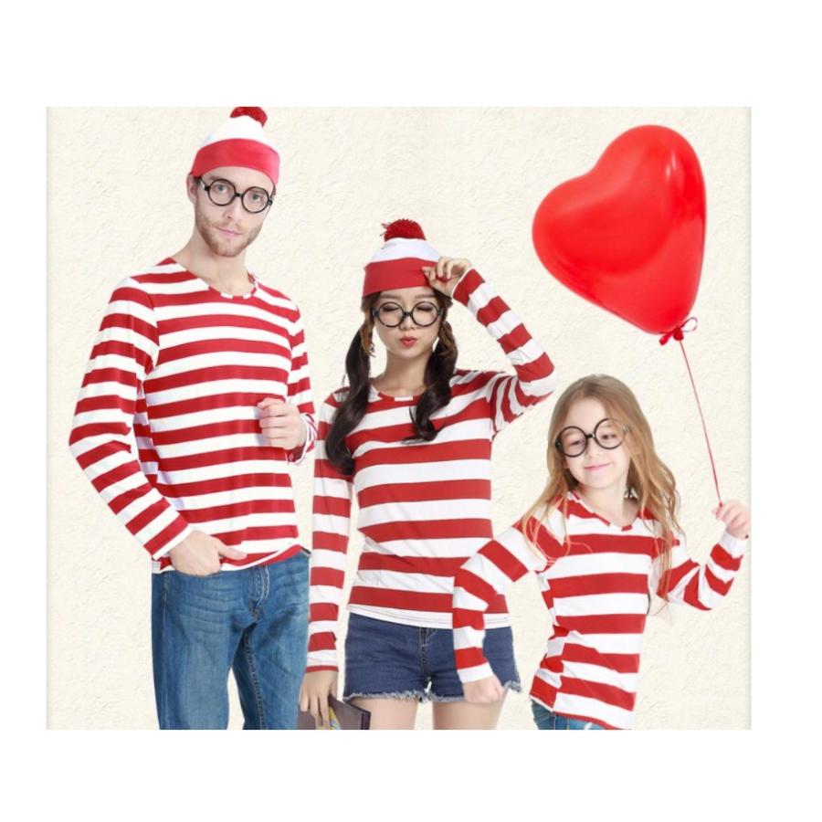 ハロウィン コスプレ ウォーリー ボーダー Tシャツ 衣装