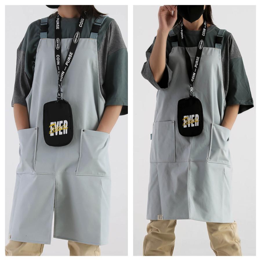 ワークエプロン 男女兼用 エプロン 撥水加工 コットンエプロン